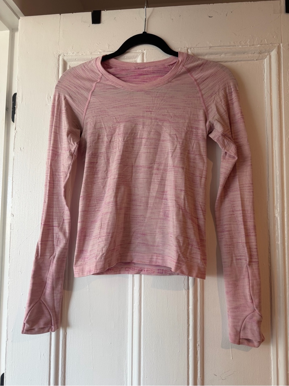 Lululemon Light Pink Long-Sleeve Women’s Performance Top